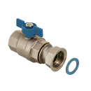 Ball valve with blue butterfly