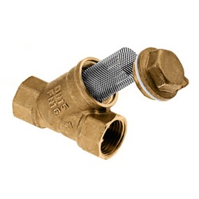 Brass Y pattern filter with stainless steel filter