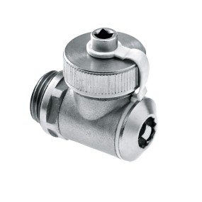Rotating fill and drain valve with silicone O-ring nickel